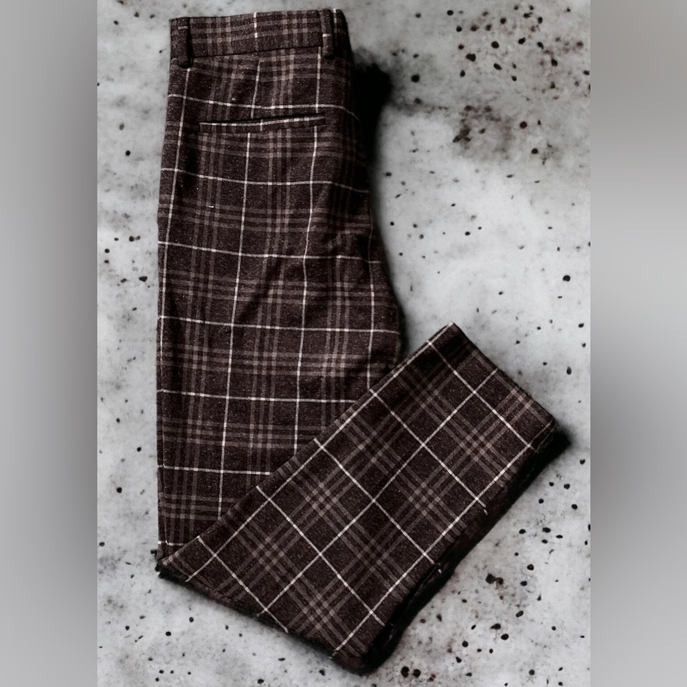 Zara men plaid checkered pants // size 30